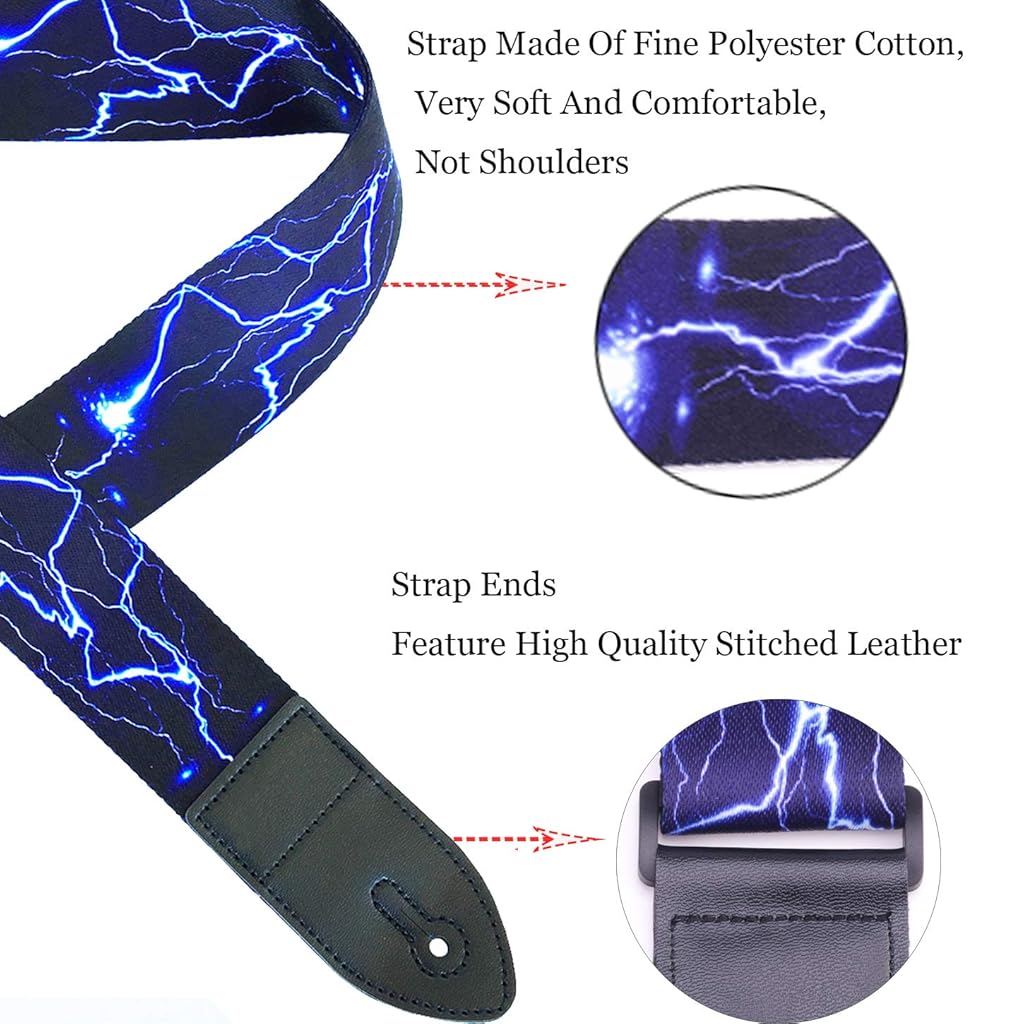 PALAY Guitar Strap for Acoustic Guitar Bass Guitar Polyester Guitar Strap for Classical Guitar PALAY Guitar Strap for Acoustic Guitar Bass Guitar Polyester Guitar Strap for Classical Guitar